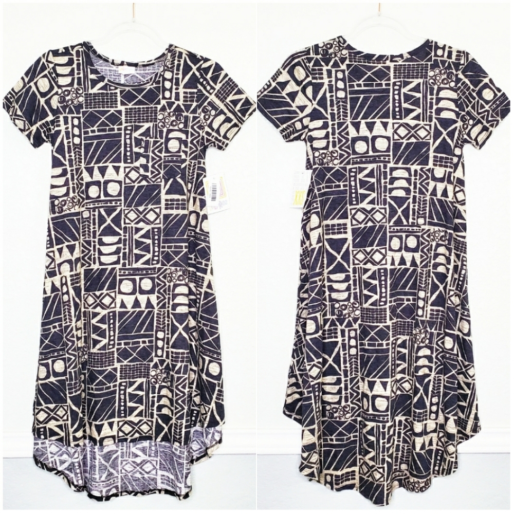 NWT LULAROE | Carly Tribal Long T-Shirt Dress XXS